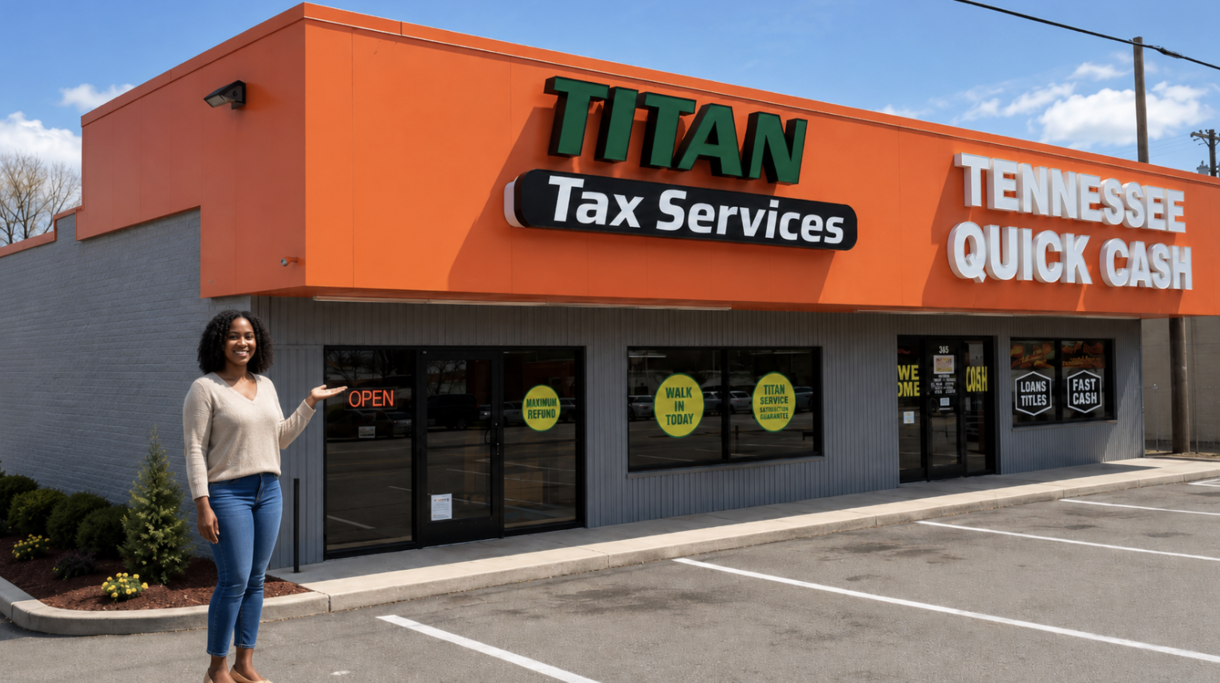 Titan Tax office on Gallatin Pike in East Nashville, Tennessee